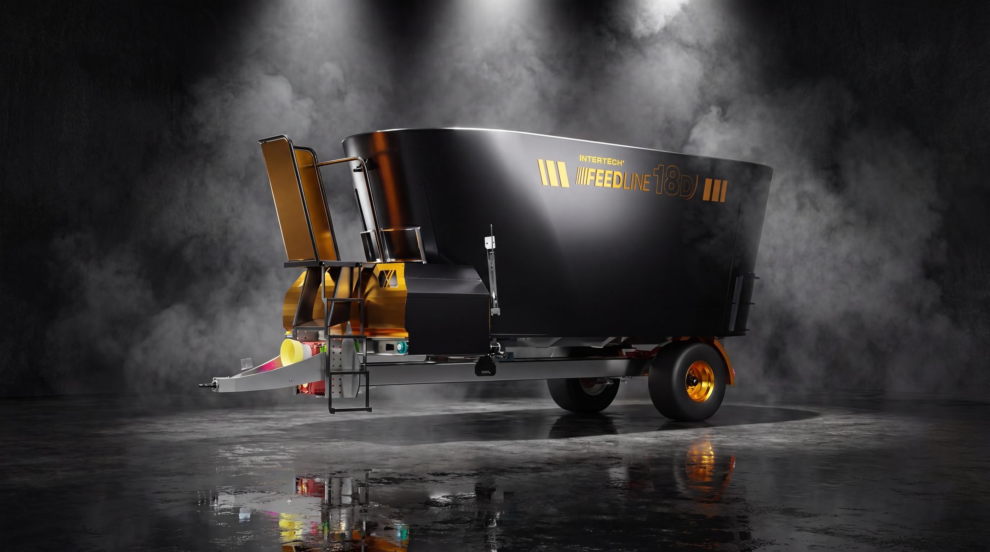Wóz paszowy INTERTECH FEED Line 18D — render studyjny